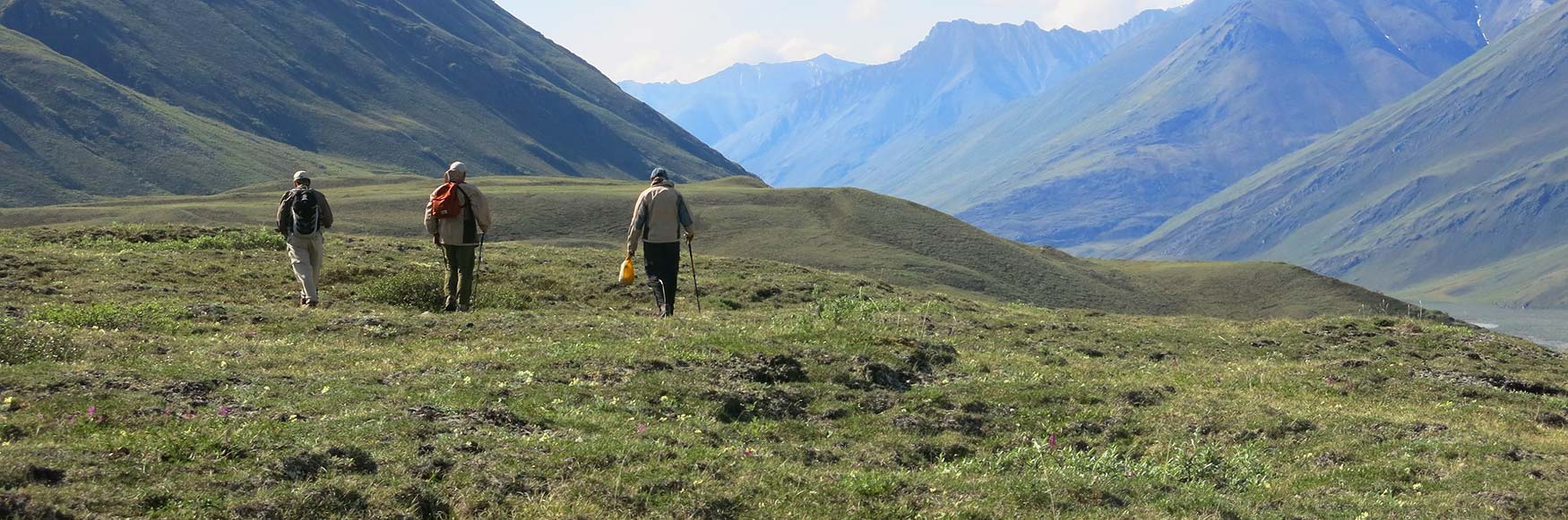 Hiking and rafting trips in Arctic National Wildlife Refuge, ANWR, Alaska.