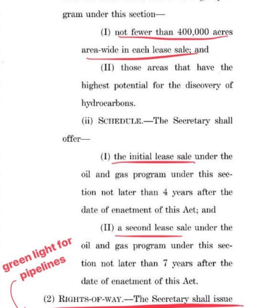 These words in the Tax Bill voted on by the US Senate tonight threaten the Arctic National Wildlife Refuge. 