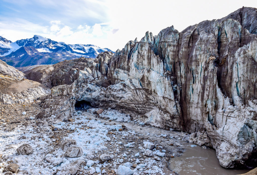 Bremner Glacier, from 7 Pass Route backpacking trek, Wrangell-St. Elias National Park, Alaska.