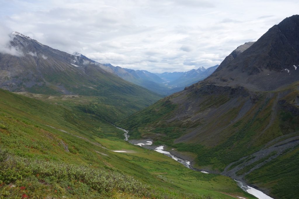 Backpacking trip Bremner mines to Tebay Lakes. Wrangell St. Elias National Park.