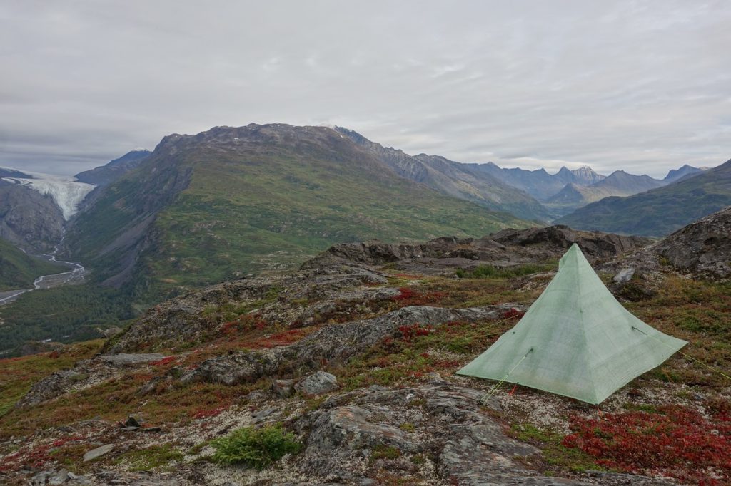 Backpacking trip Wrangell St. Elias National Park Southern Traverse.