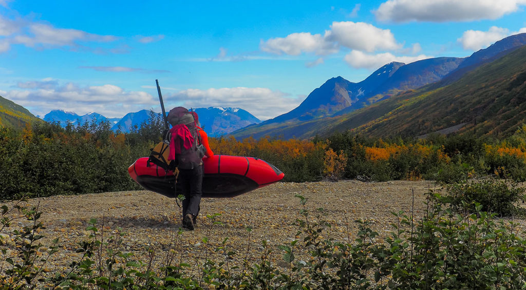 Packrafting trip West Fork River, Alaska.