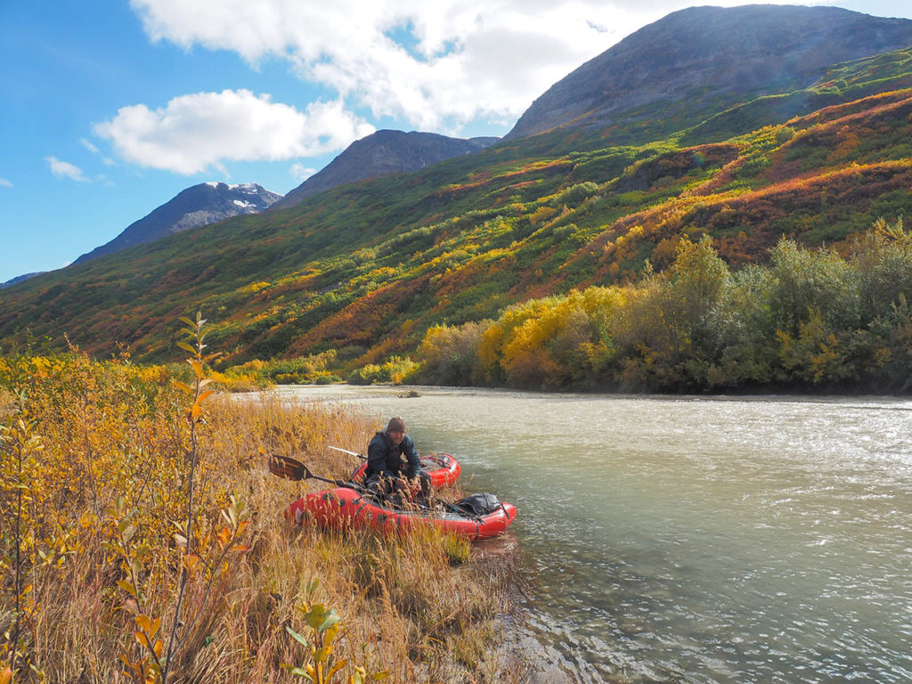 Packrafting trip West Fork Wrangell-St. Elias National Park.