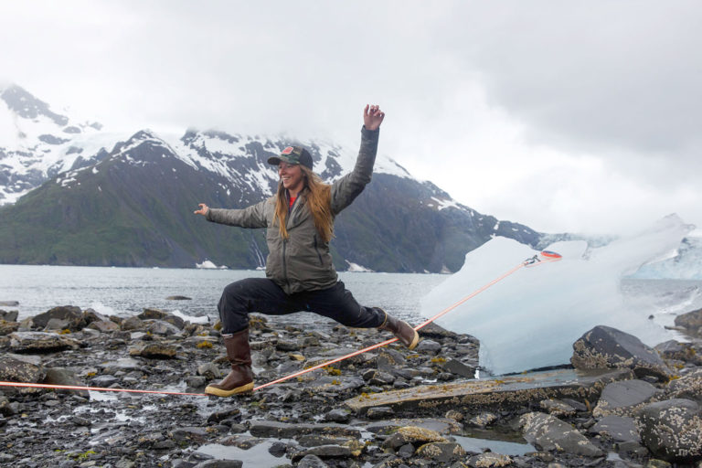 Rachel T and the high wire.