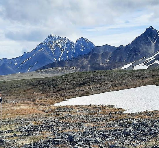 Backpacking Lake Clark National Park, Alaska.