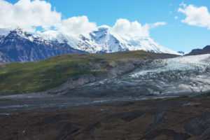 Mt Jarvis and the Wrangell Mountains, Wrangell-St. Elias National Park, Alaska.