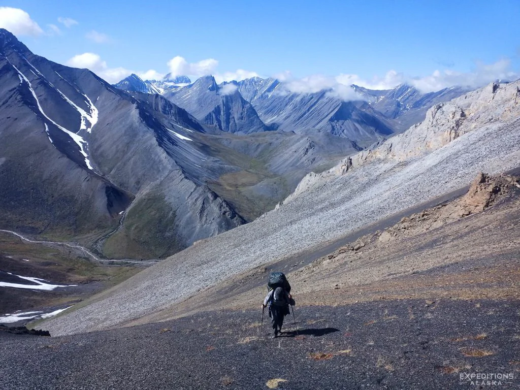 Backpacking the Continental Divide, Gates of the Arctic, Alaska.