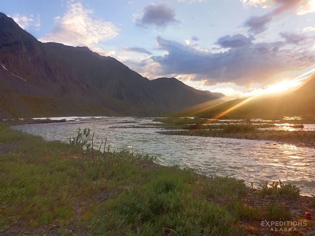 Sunset in Brooks Range, Gates of the Arctic National Park, Alaska.