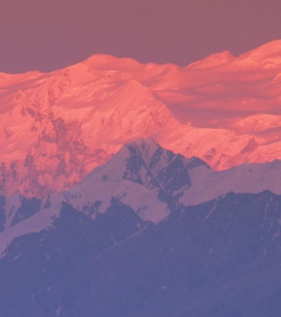 Mt. Logan in Canada from Wrangell-St. Elias National Park, Alaska.