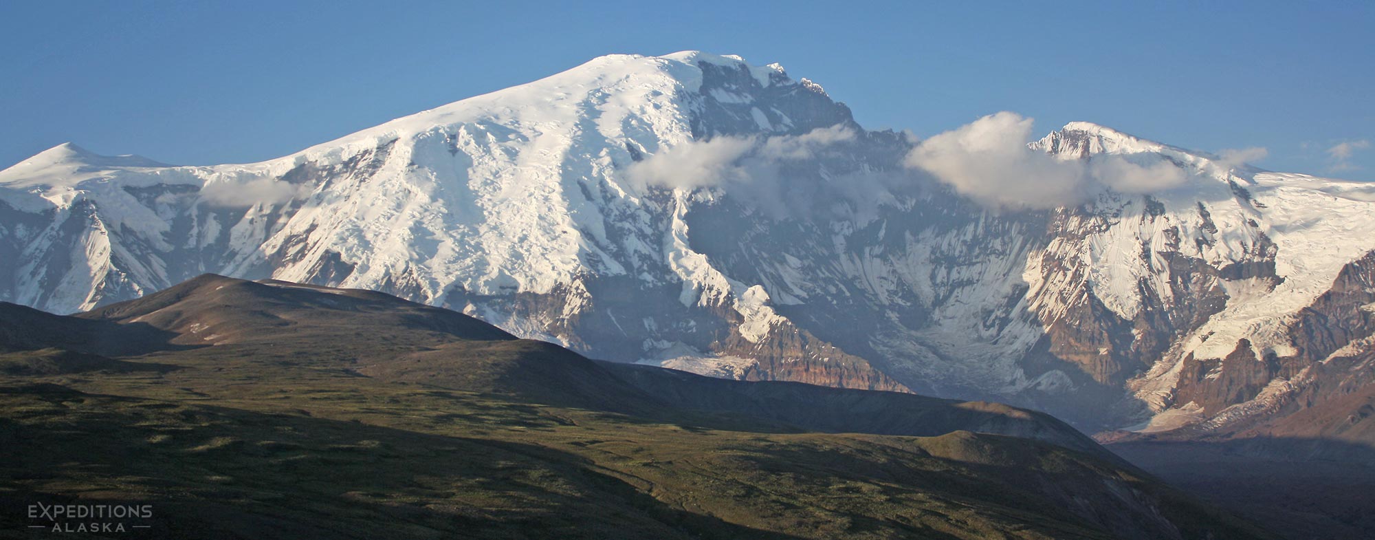 Mt Sanford, Sanford Plateau backpacking trip, Wrangell-St. Elias National Park, Alaska.