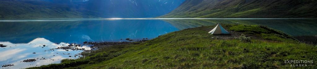 Turquoise Lake to Twin Lakes Backpacking trip Lake Clark National Park, Alaska.