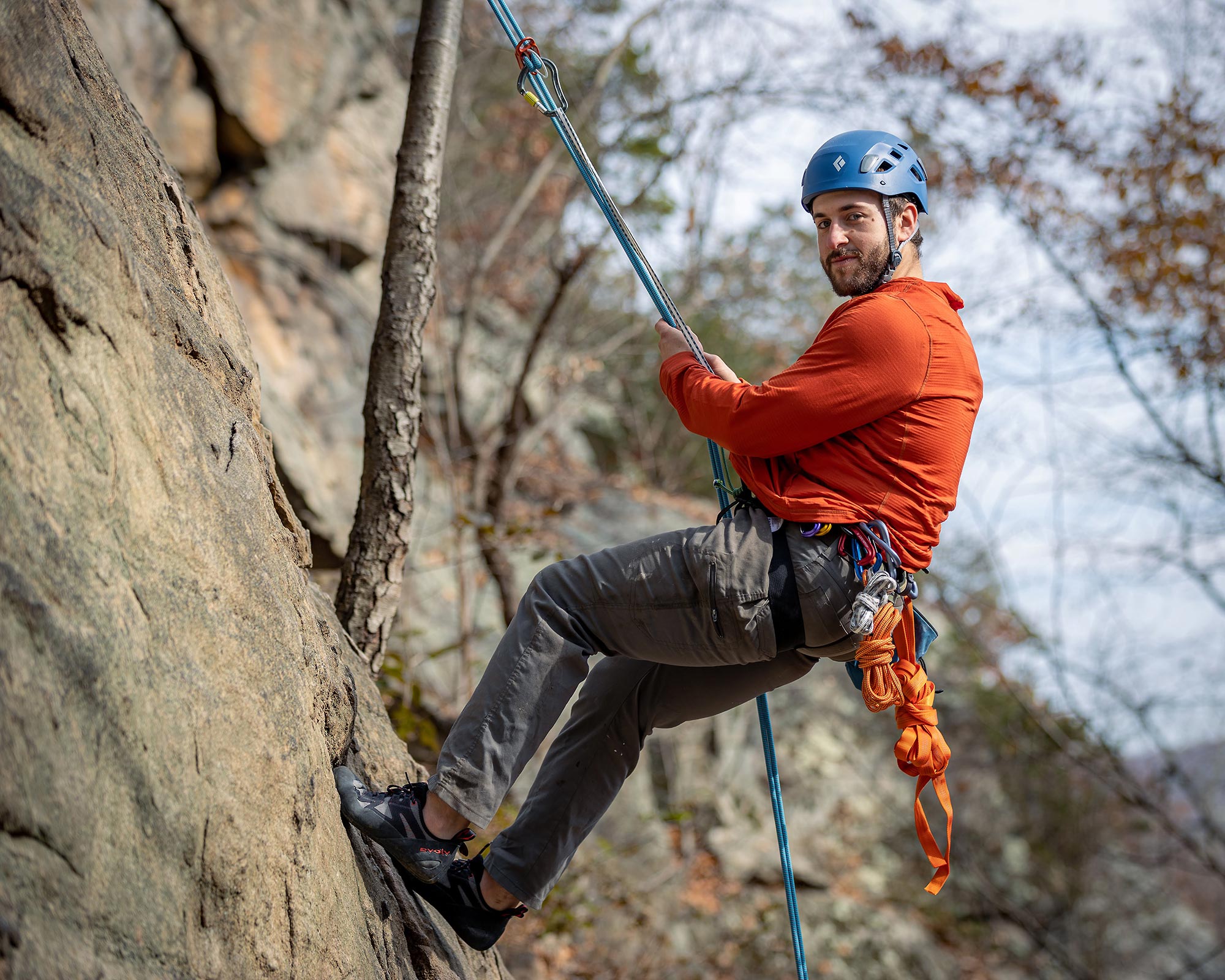 Beryl Backpacking guide rock climbing