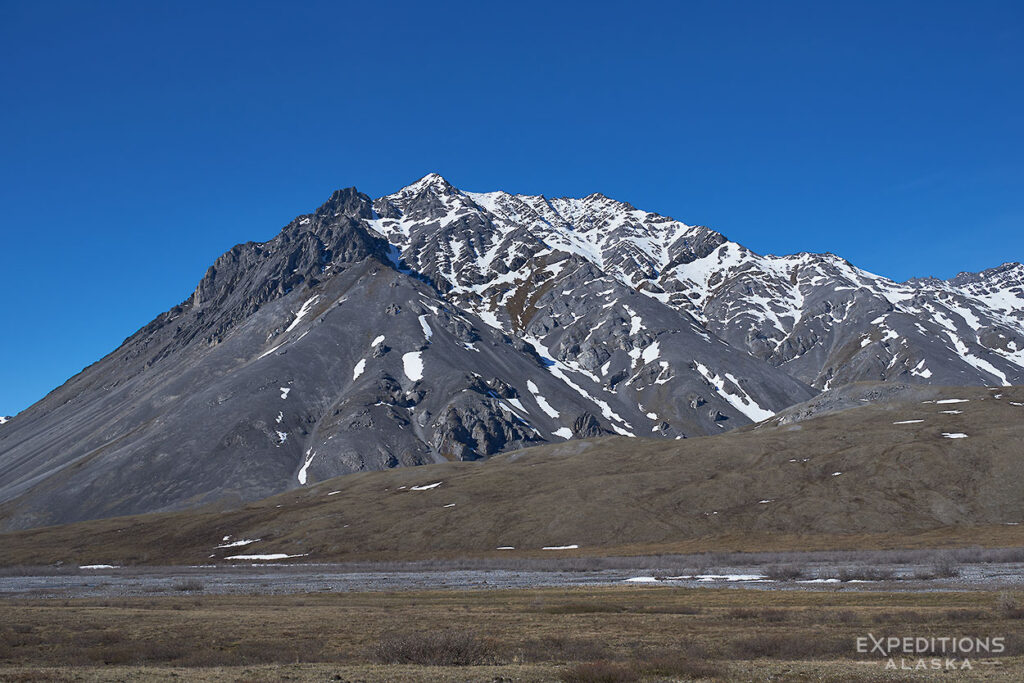 Mountains near our landing strip for the Arctic National Wildlife Refuge backpacking trip.