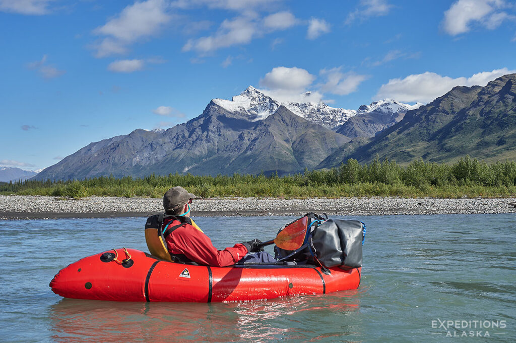 Looking back at Gates on Koyukuk River, Gates of the Arctic National Park.