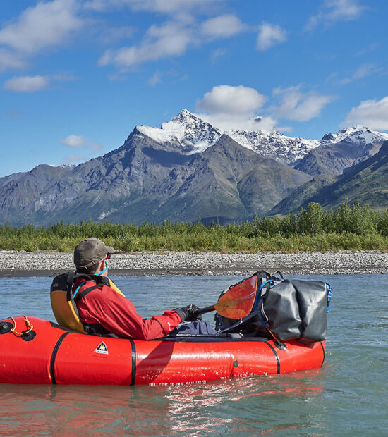 Looking back at Gates on Koyukuk River, Gates of the Arctic National Park.