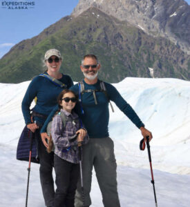 Justin's Family in Wrangell-St. Elias National Park.