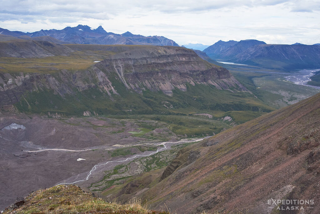 Looking down on Jacksina River drainage,