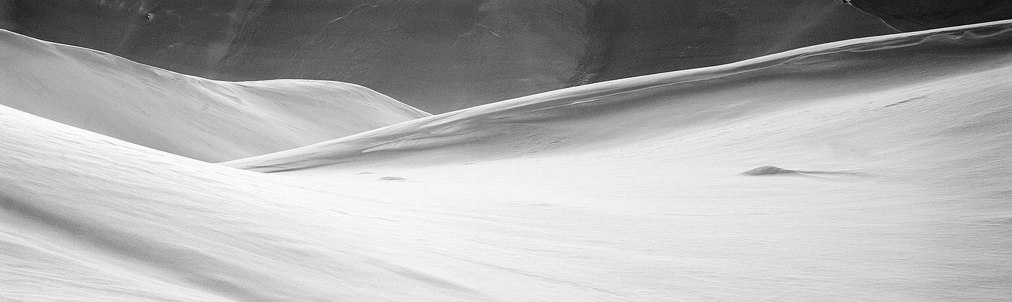 Snow covered ridges and hills, winter, Wrangell-St. Elias National Park, Alaska.
