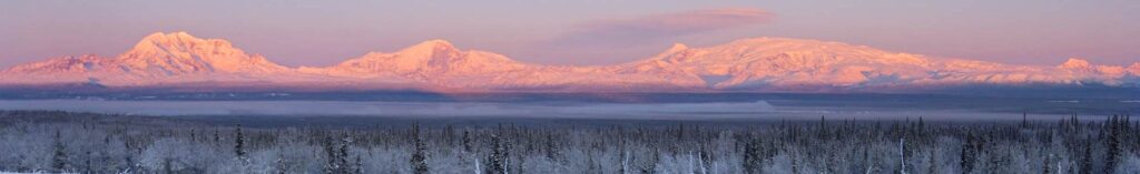 Mounts Drum, Sanford, Zanetti and Wrangell, photo, Wrangell-St. Elias, Alaska.