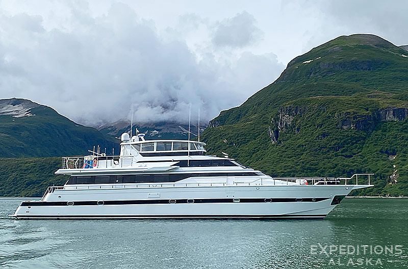 Our 100' Yacht, Katmai National Park bear photo tour