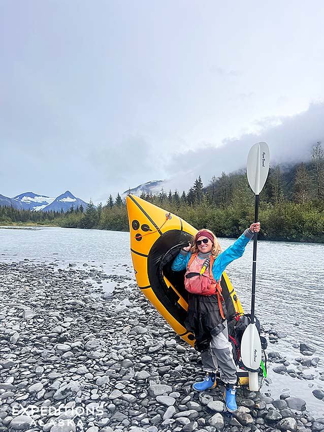 Packrafting guide, backpacking guide and outdoor guru, Expeditions Alaska guide Liz W