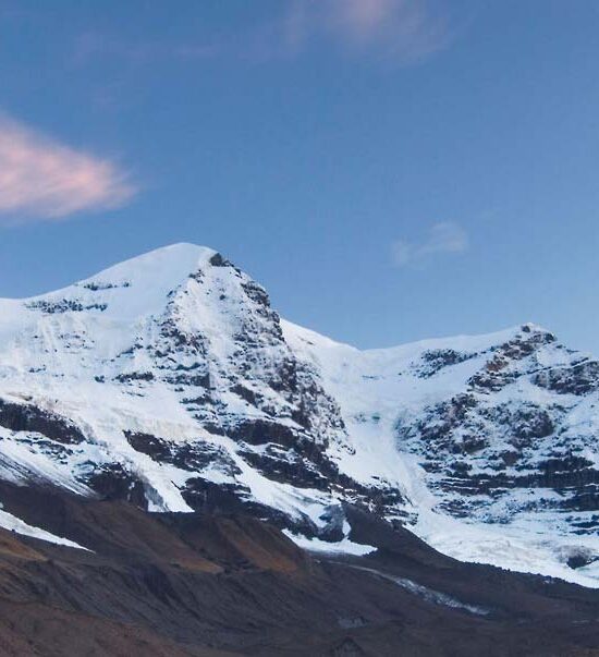 Glaciated peaks of Hole in the Wall, Skolai Pass, Wrangell-St. Elias National Park, Alaska.