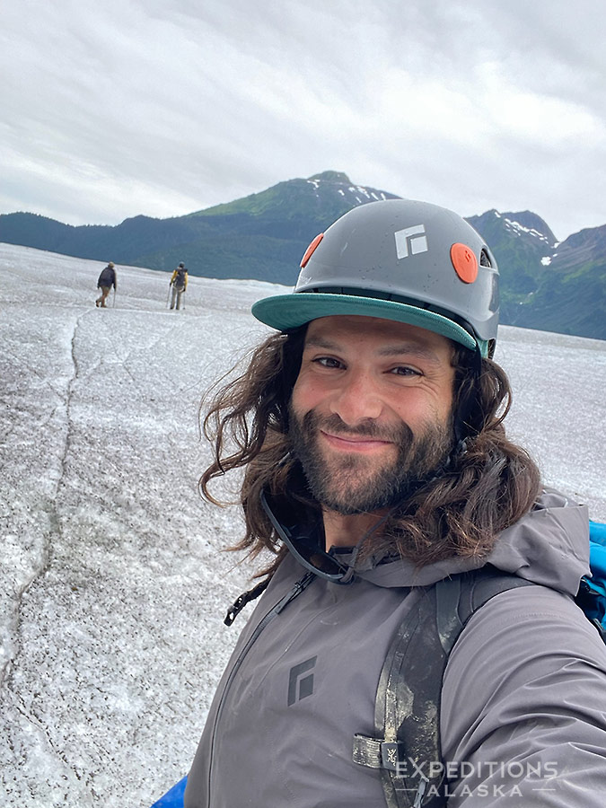 Expeditions Alaska guide Marc on the Ice.