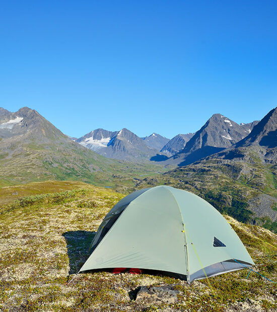 Backpacking and Camping in the Chugach Mountains.