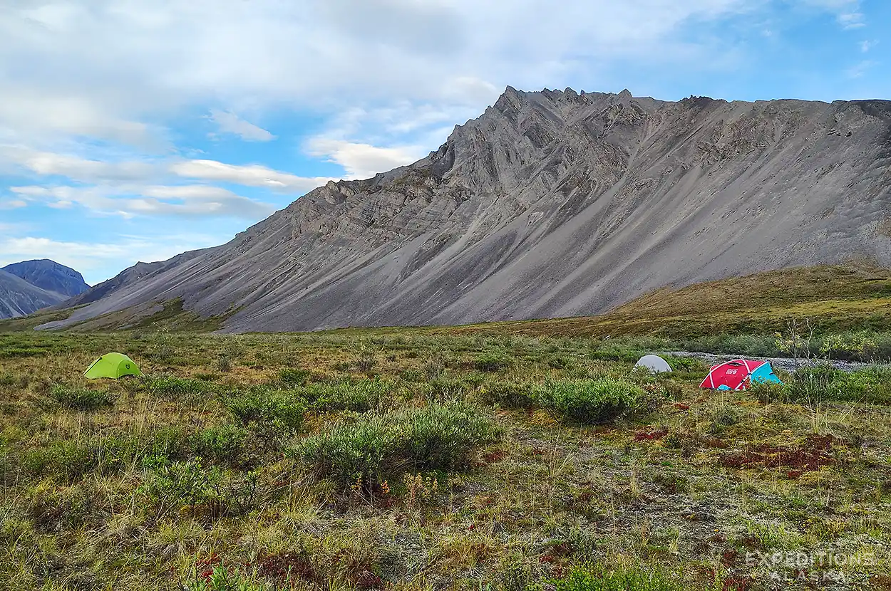 Backpacking in the Brooks Range, Arctic National Wildlife Refuge, Alaska.