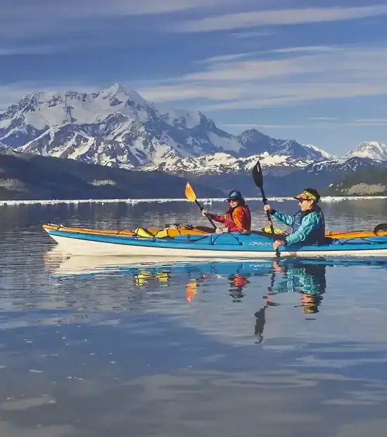 Sea kayaking in Icy Bay. A Guide to Sea kayaking trips in Alaska.