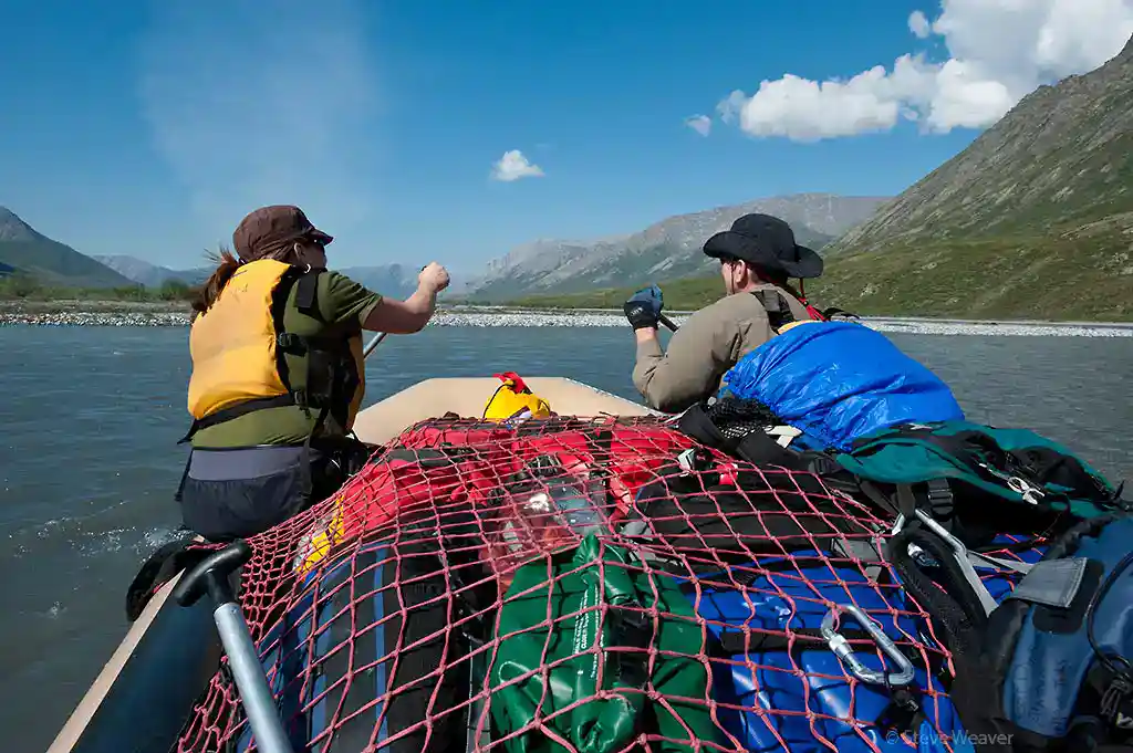 Alaska adventure travel tour guided rafting trip ANWR, Alaska.