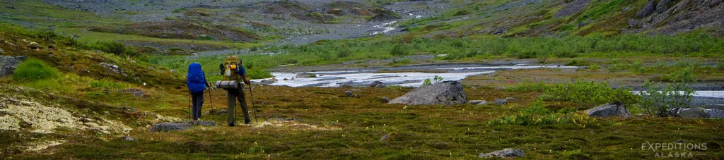 Southern Traverse backpacking trip, Wrangell-St. Elias National Park Alaska.
