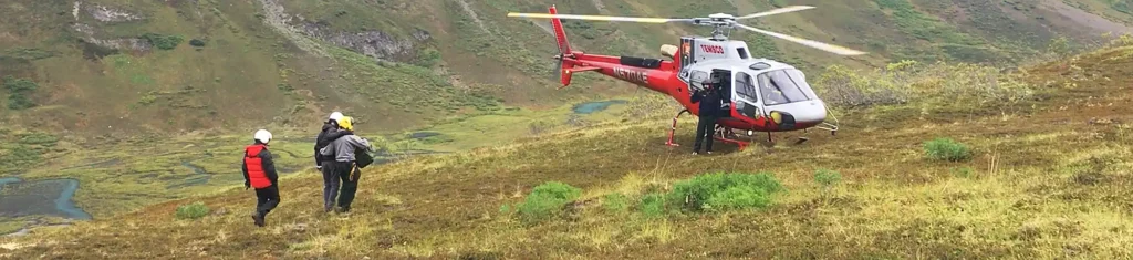 heli evac, backpacking trip, Alaska/