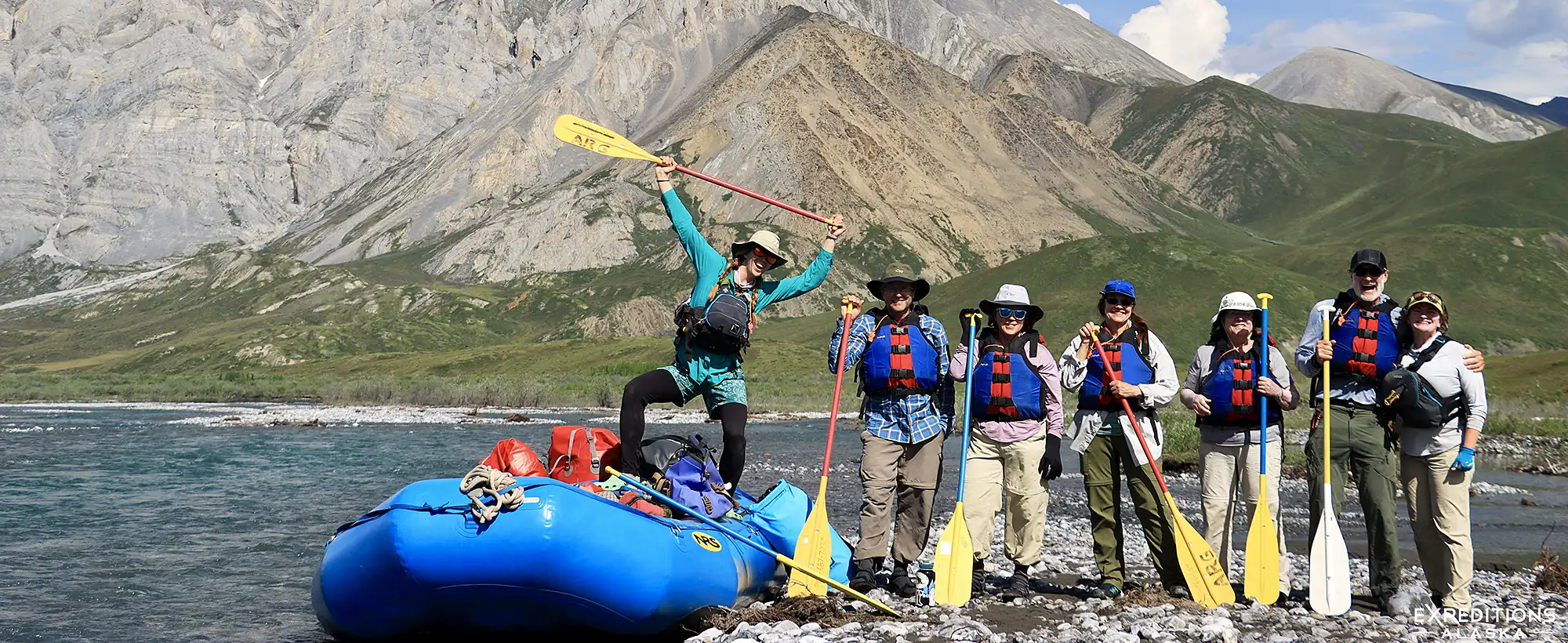 Rafting trip, Canning River, Arctic National Wildlife Refuge Alaska