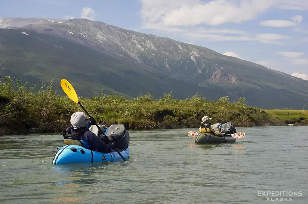 Packrafting trip on the Noatak river, Gates of the Arctic National Park, Alaska.