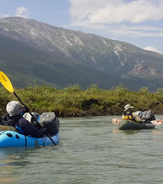 Packrafting trip on the Noatak river, Gates of the Arctic National Park, Alaska.