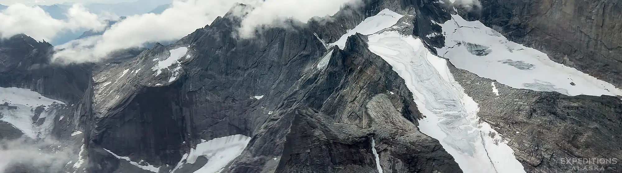 Flying over the Brooks Range, for a Noatak River packrafting trip in Gates of the Arctic, Alaska.