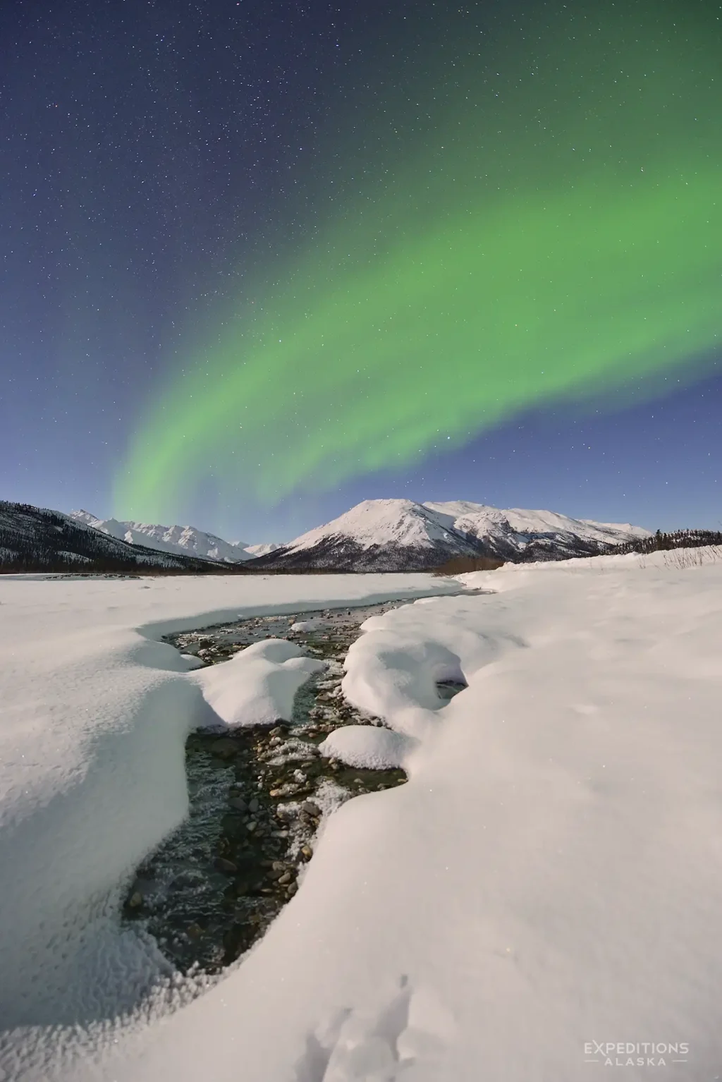 Northern Lights over Gates of the Arctic National Park.