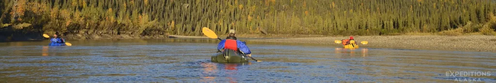 Packrafting Alatna River, Gates of the Arctic National Park.