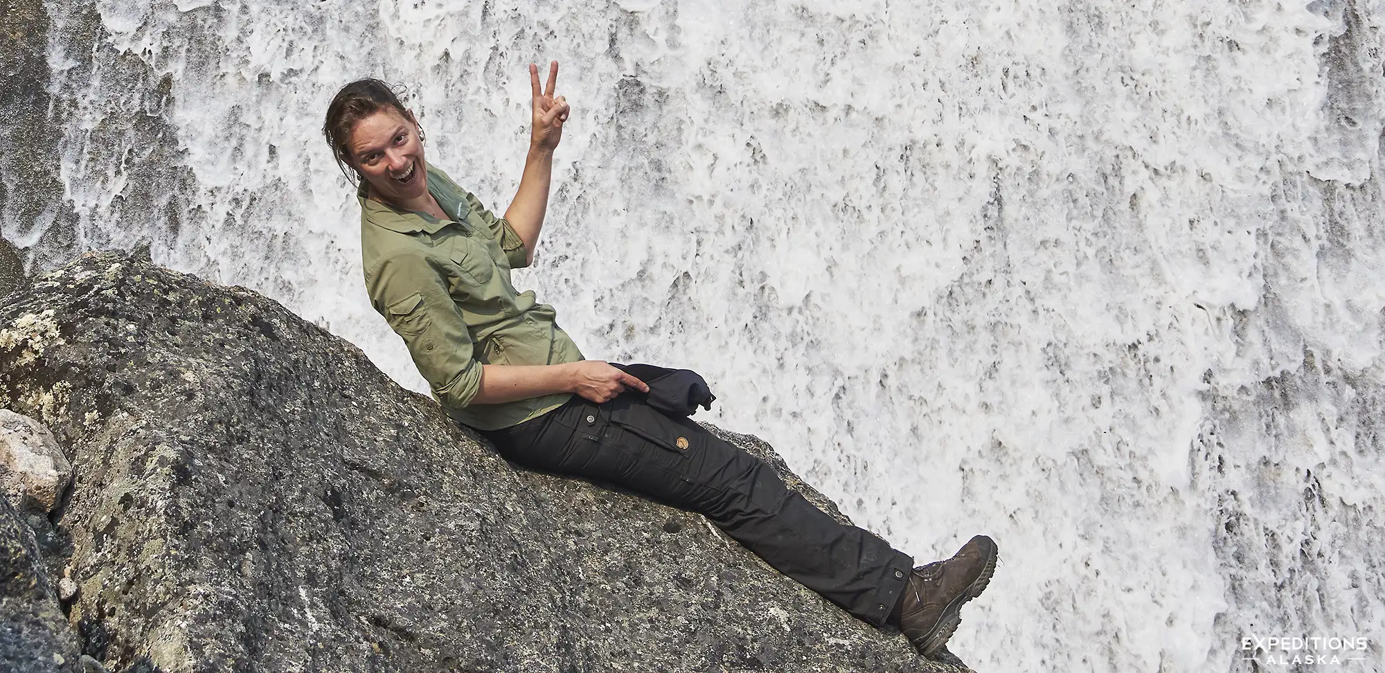 Hiker in Brooks Range, Gates of the Arctic National Park.