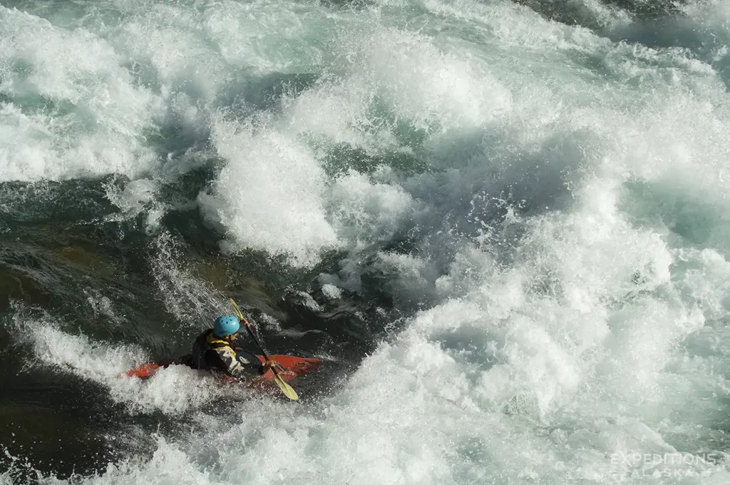 Kayaking on Futaleufu River, Chile.