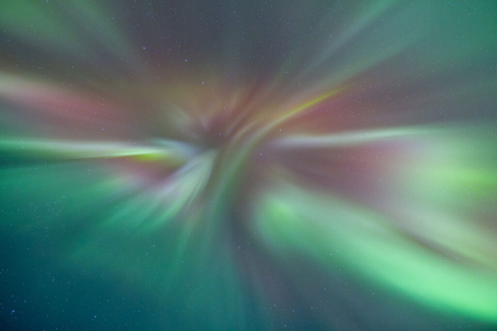 Photo by a guest on Expeditions Alaska Aurora Borealis photo tour.